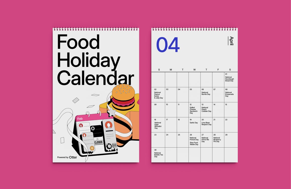 UK Food Holiday Calendar for Restaurants 2023